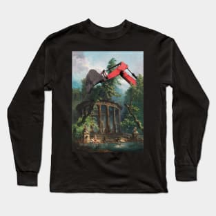 The bathing pool with excavator. Long Sleeve T-Shirt